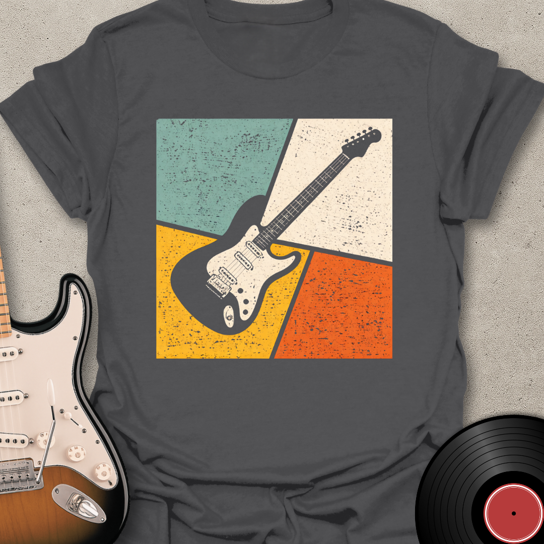 Retro Guitar Grid T-Shirt
