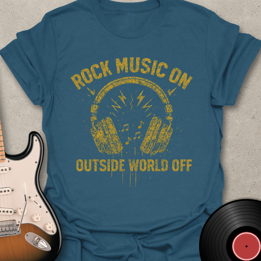 Rock Music On T-Shirt