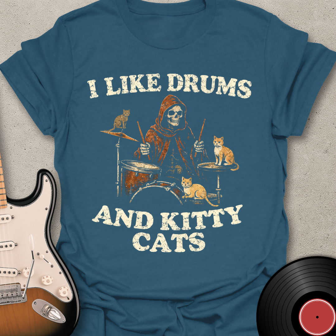 Drums and Kitty Cats T-Shirt