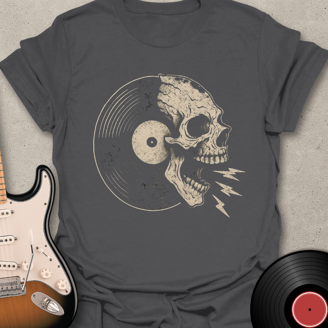Screaming Skull Vinyl T-Shirt