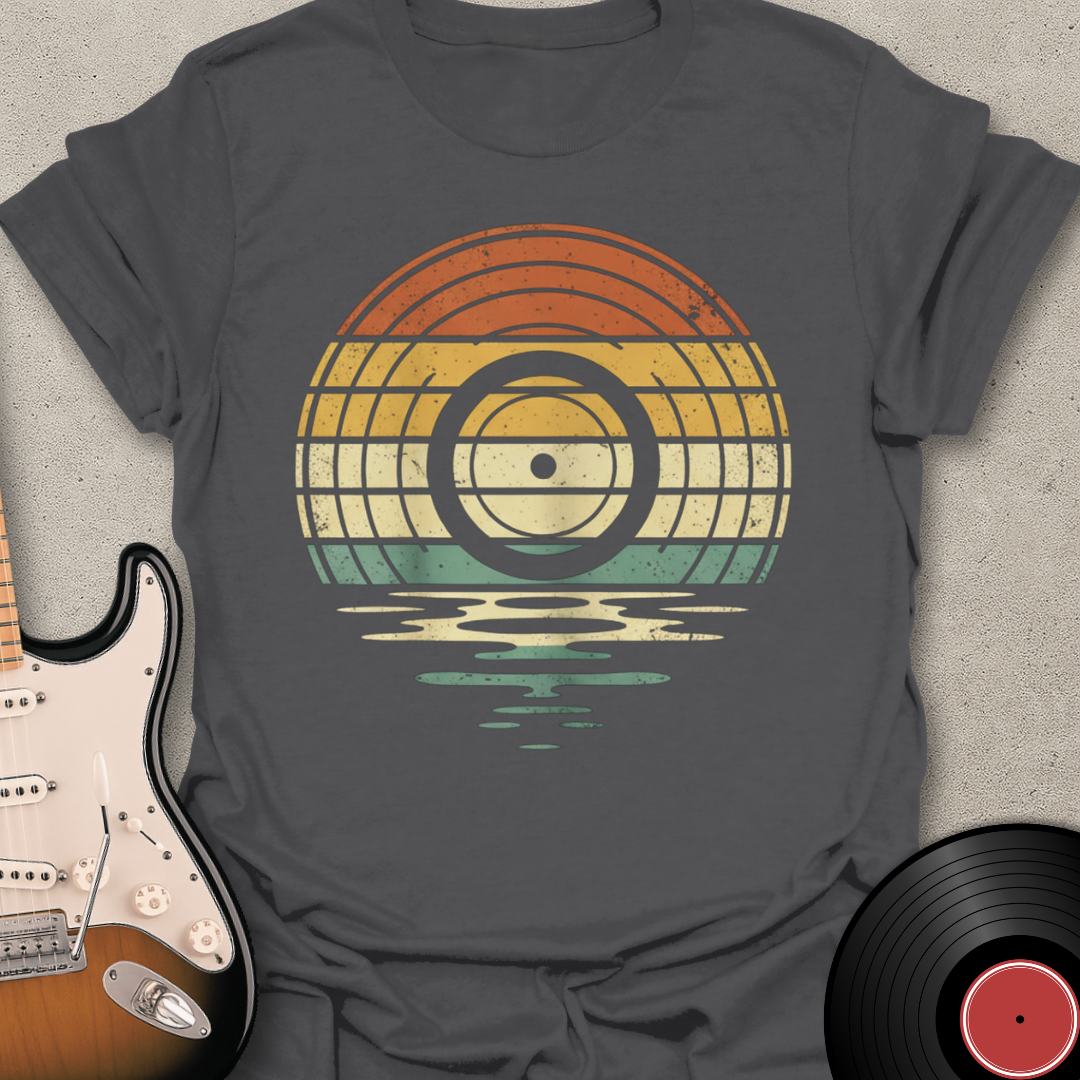 Retro Sunset Vinyl T-Shirt