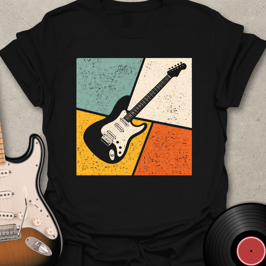Retro Guitar Grid T-Shirt