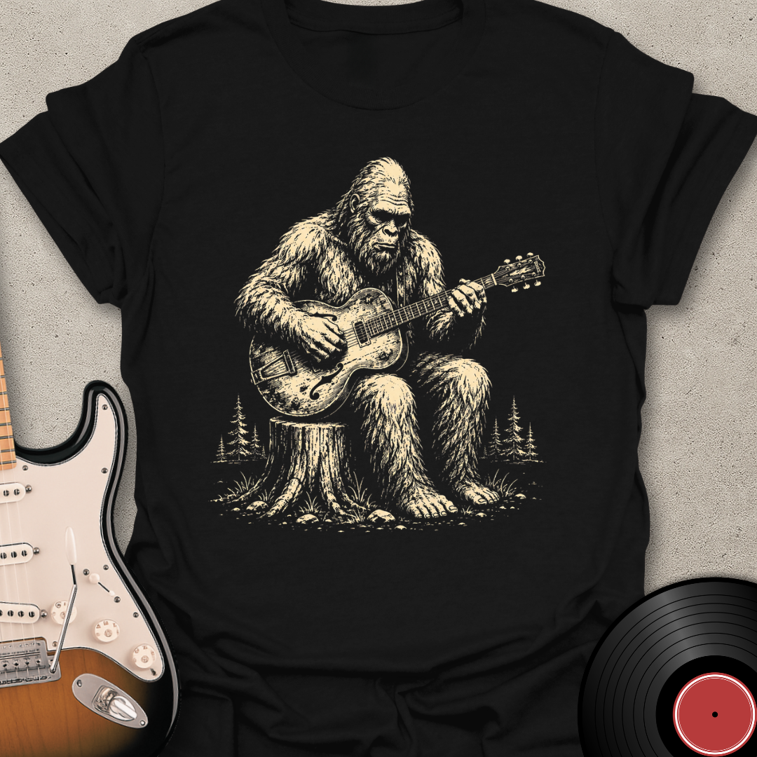 Bigfoot Guitar T-Shirt