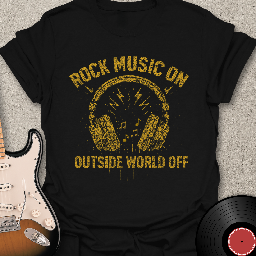 Rock Music On T-Shirt