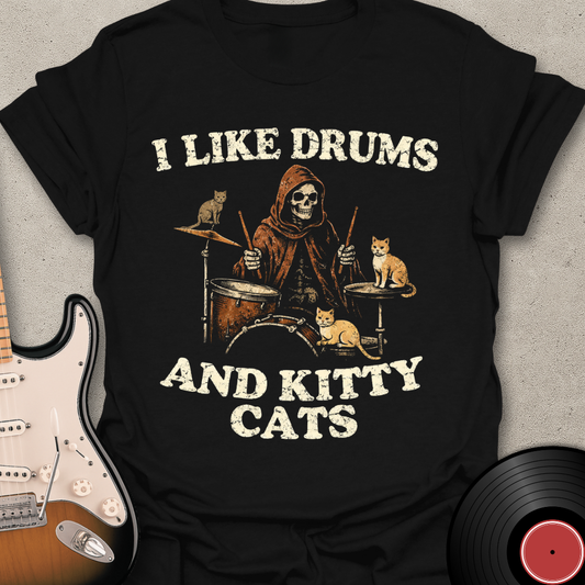 Drums and Kitty Cats T-Shirt