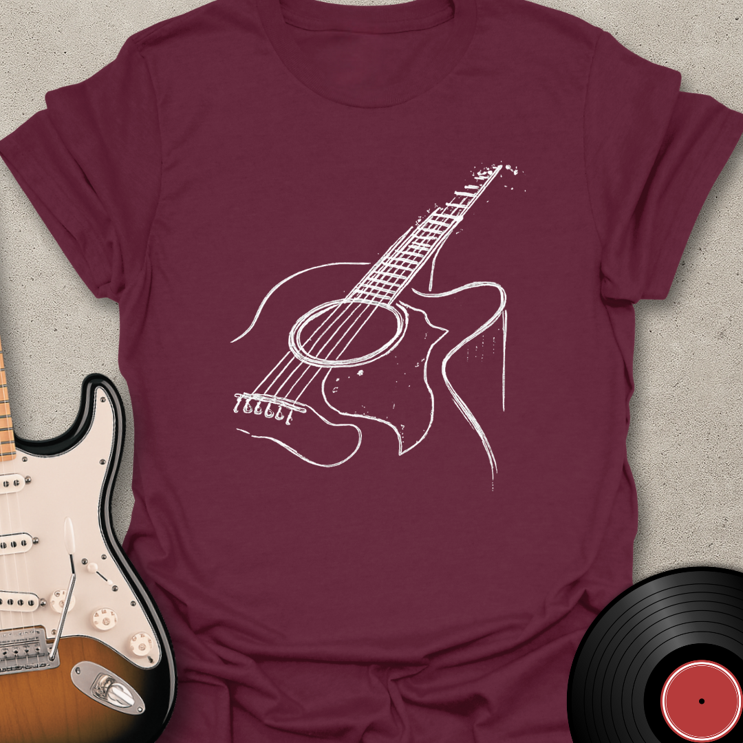 Sketch Guitar T-Shirt