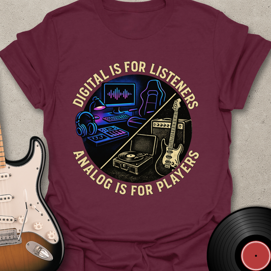 Analog Is For Players T-Shirt