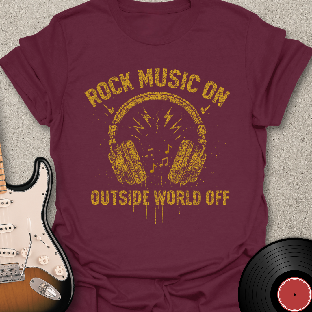 Rock Music On T-Shirt