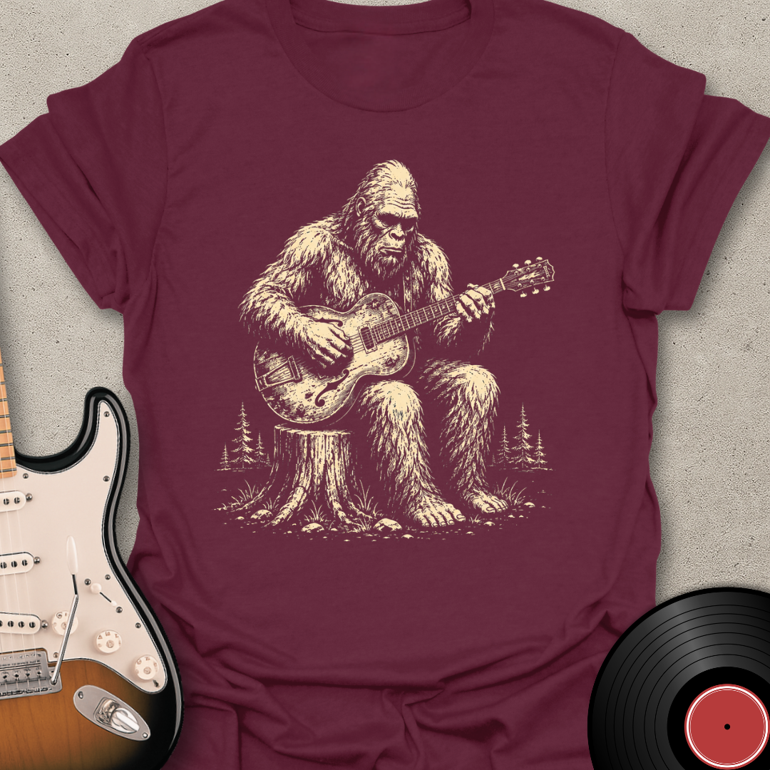 Bigfoot Guitar T-Shirt