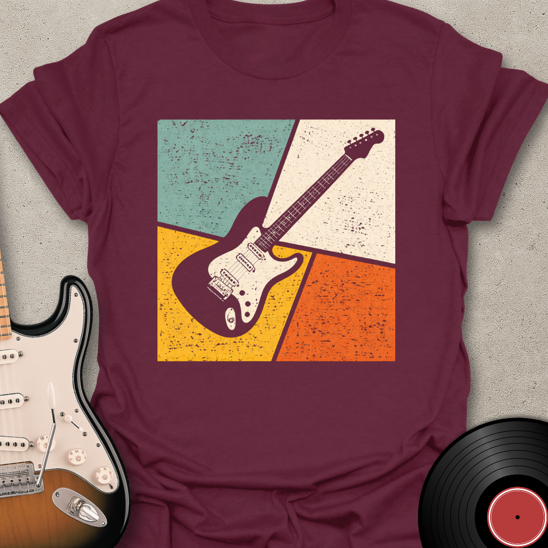 Retro Guitar Grid T-Shirt
