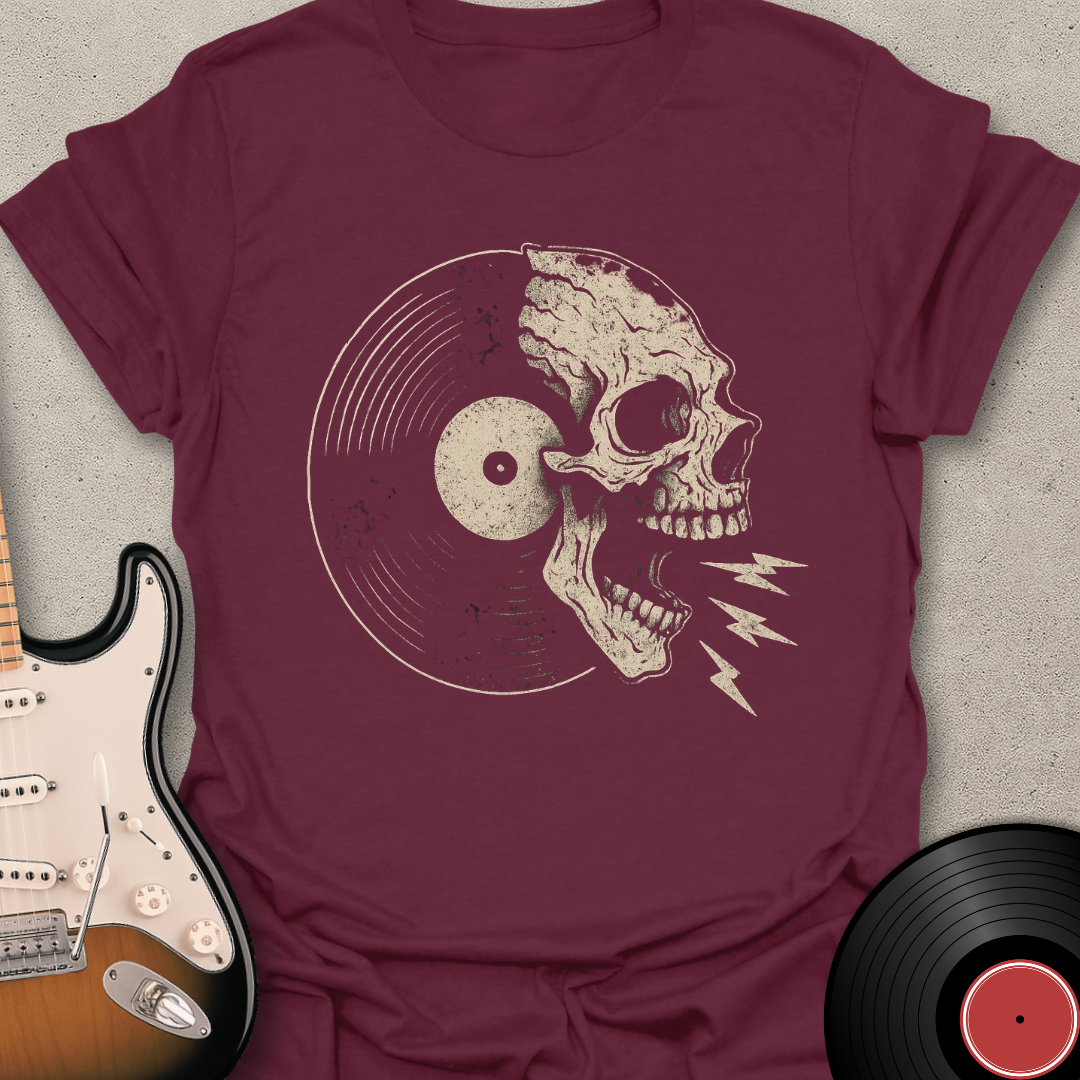 Screaming Skull Vinyl T-Shirt