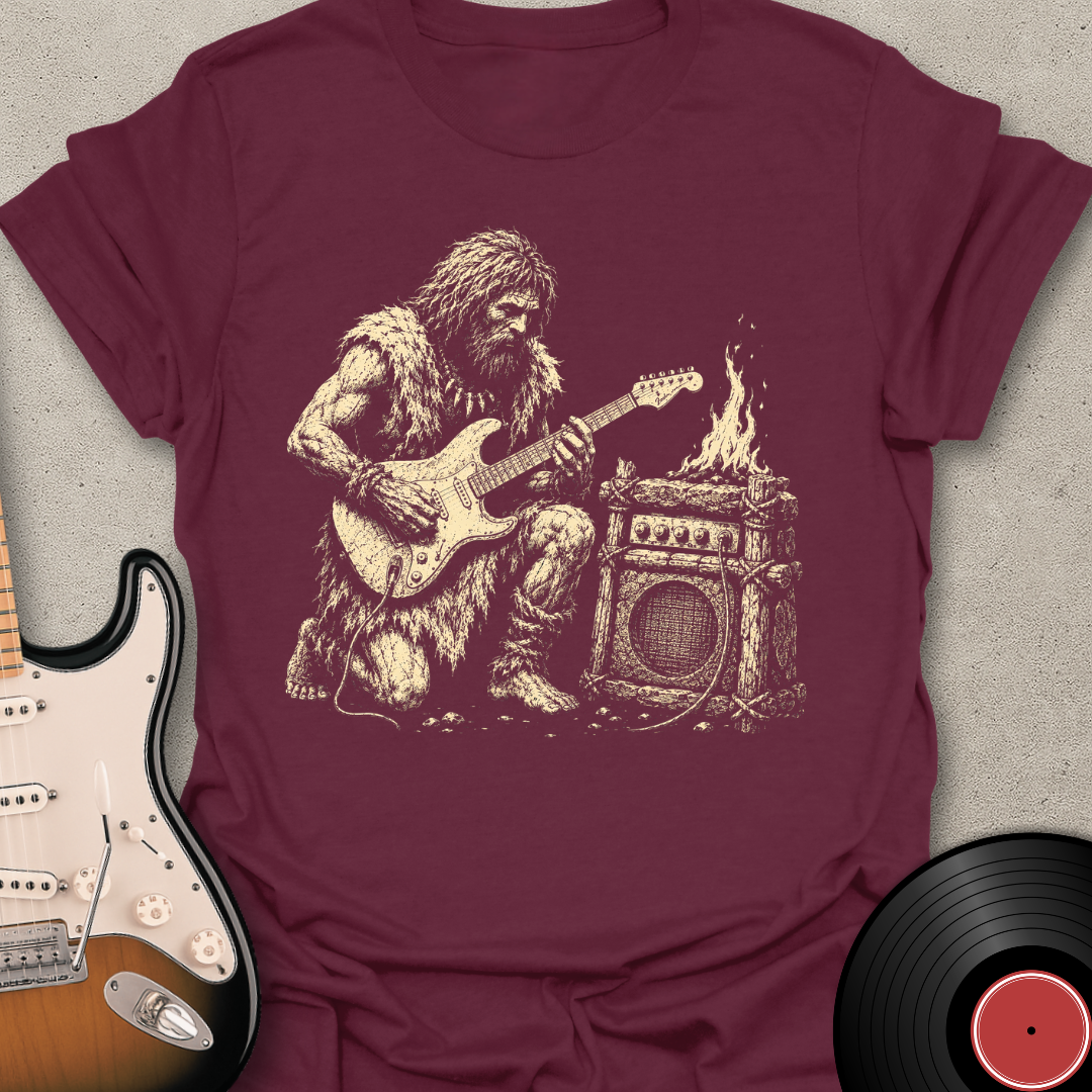 Caveman Guitar T-Shirt