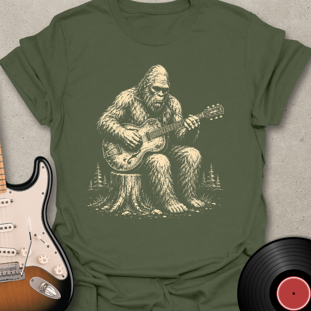 Bigfoot Guitar T-Shirt