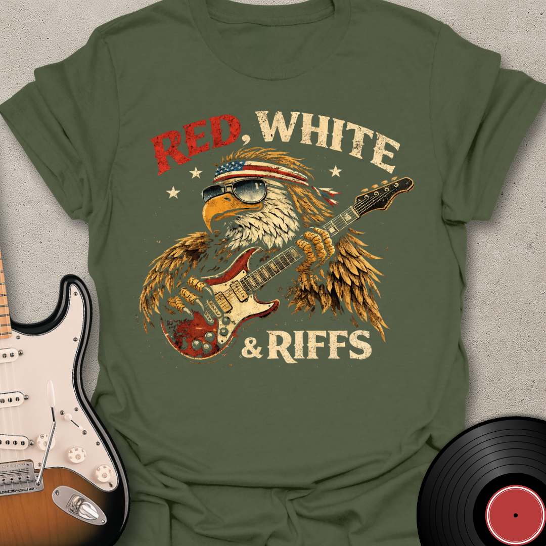Red, White, & Riffs T-Shirt