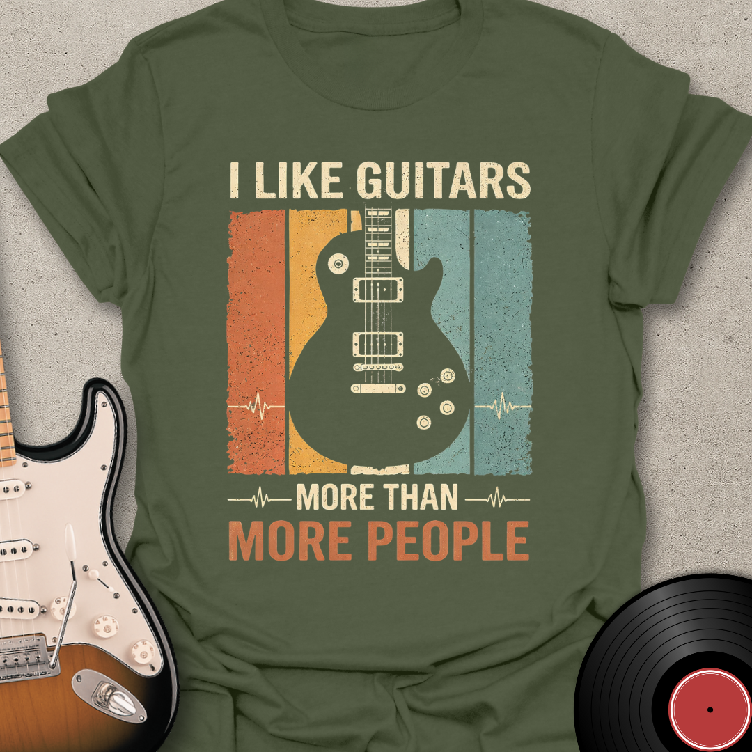 Guitars More Than People T-Shirt