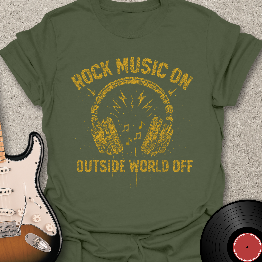 Rock Music On T-Shirt