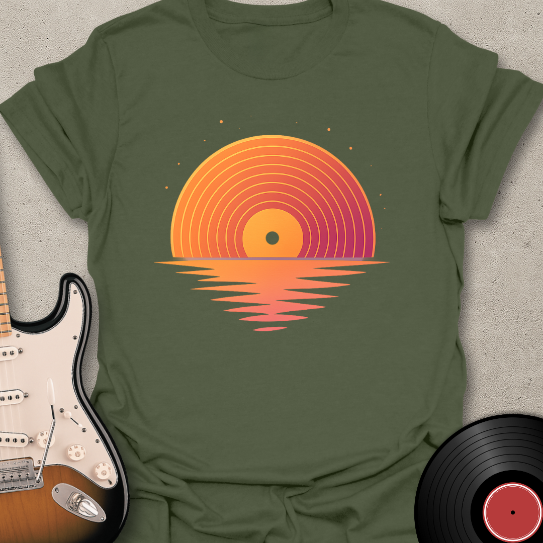 Sunset Record T-Shirt