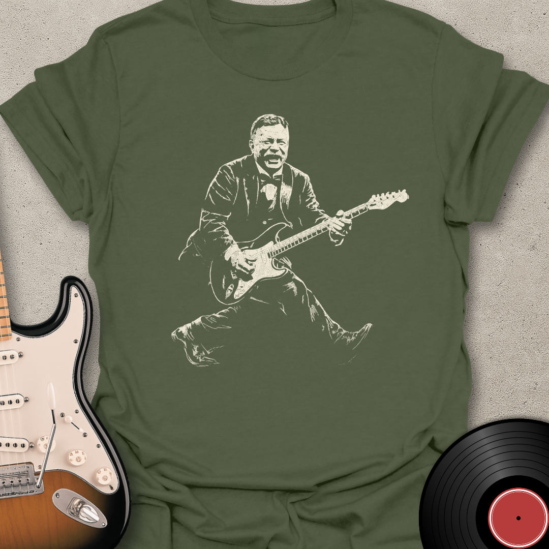 Teddy Roosevelt Guitar T-Shirt