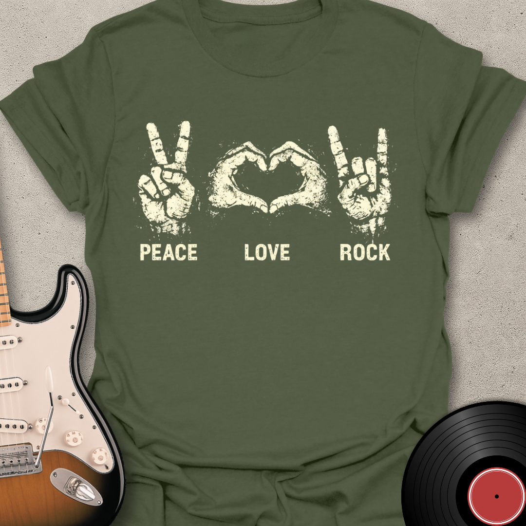 Peace Love Rock T-Shirt