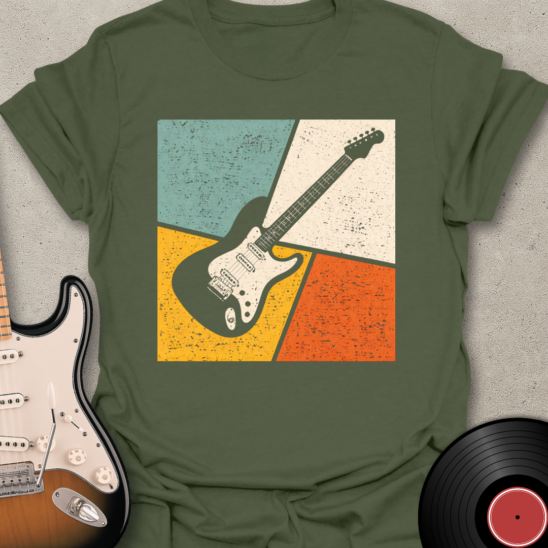 Retro Guitar Grid T-Shirt