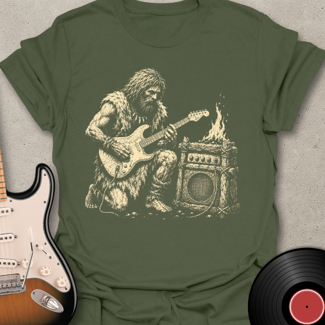 Caveman Guitar T-Shirt