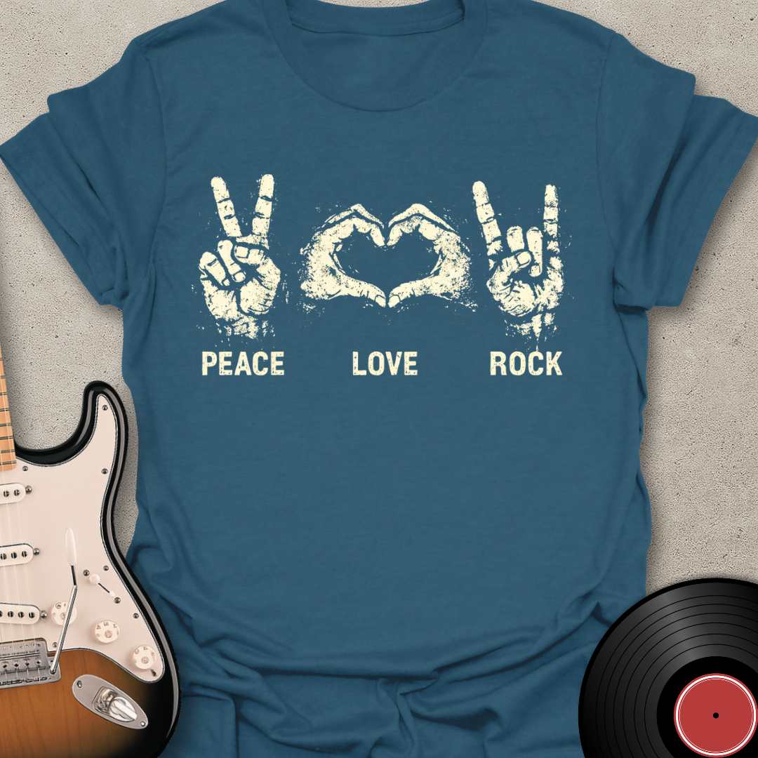 Peace Love Rock T-Shirt