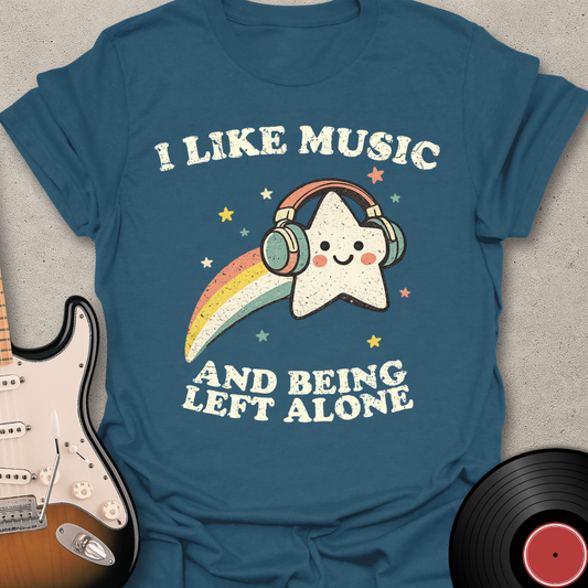 Shooting Star Headphones T-Shirt