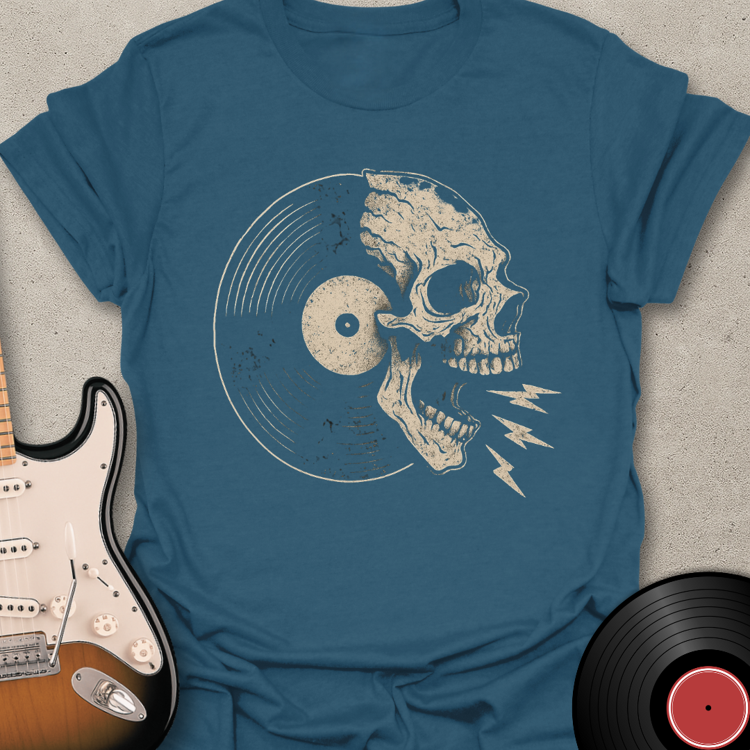 Screaming Skull Vinyl T-Shirt