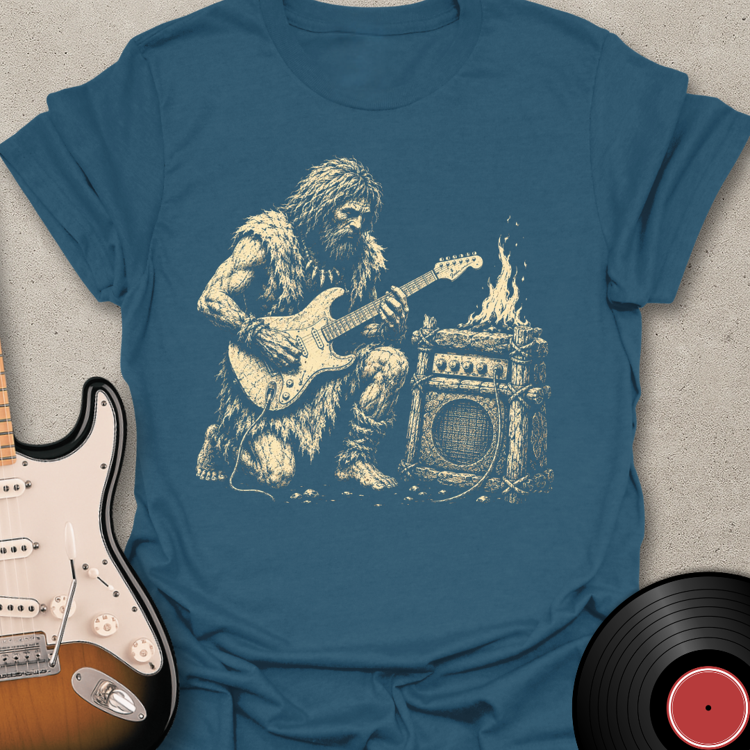 Caveman Guitar T-Shirt