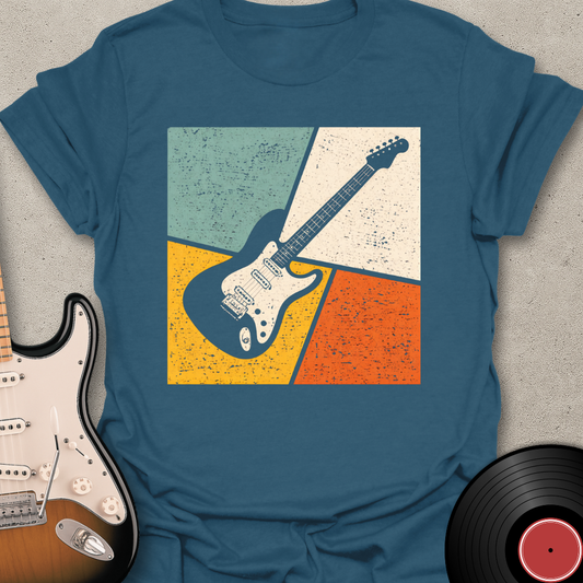 Retro Guitar Grid T-Shirt