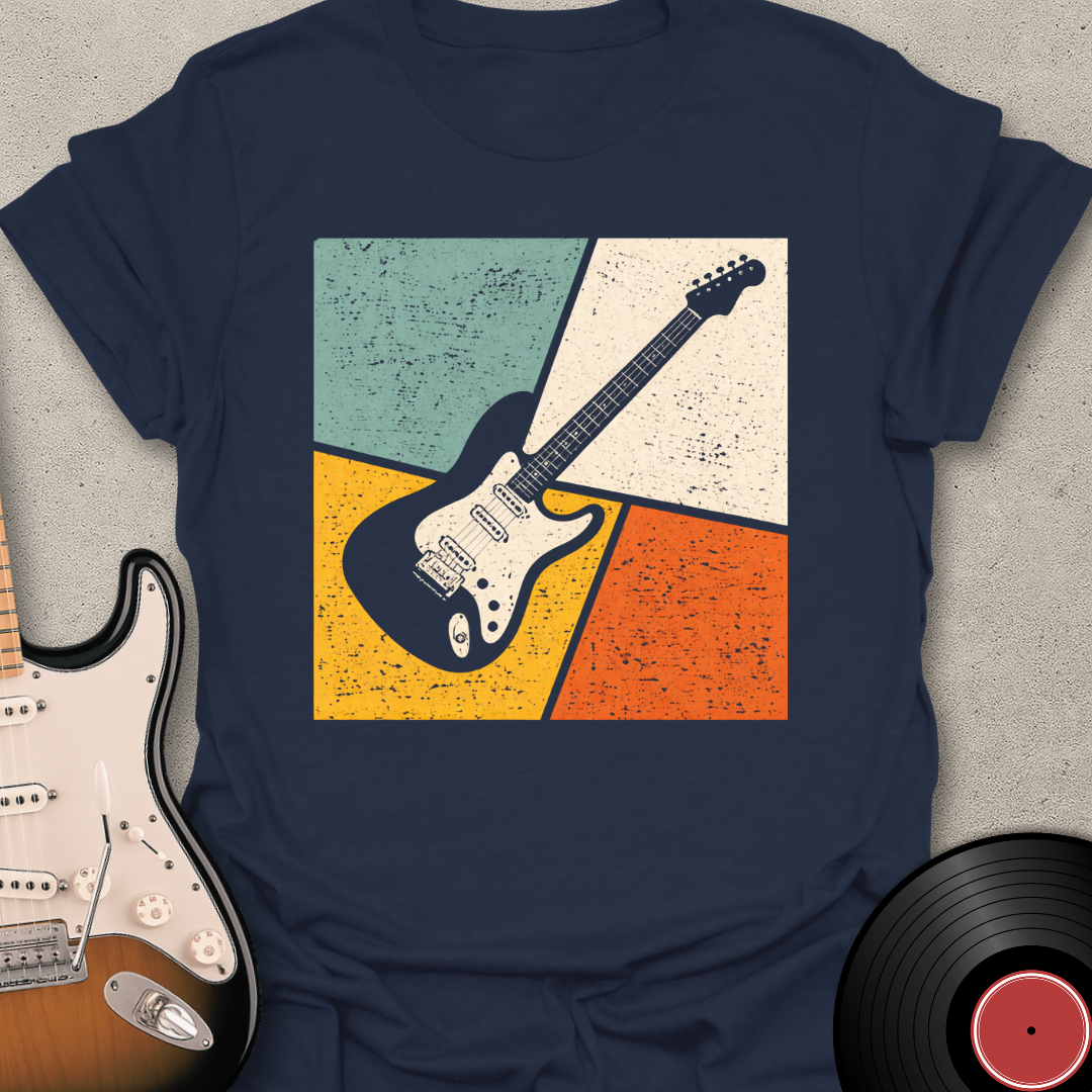 Retro Guitar Grid T-Shirt