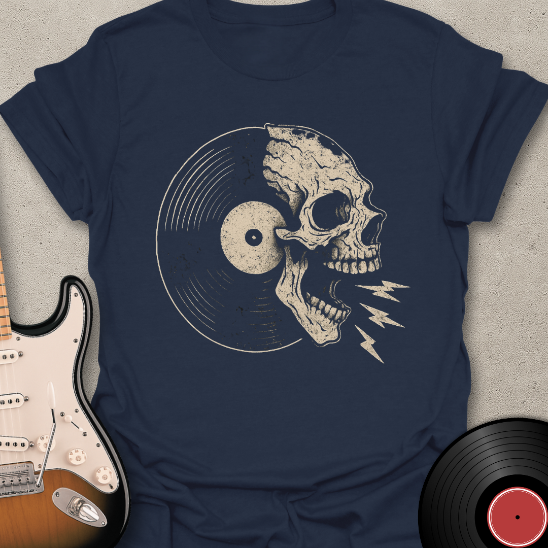 Screaming Skull Vinyl T-Shirt