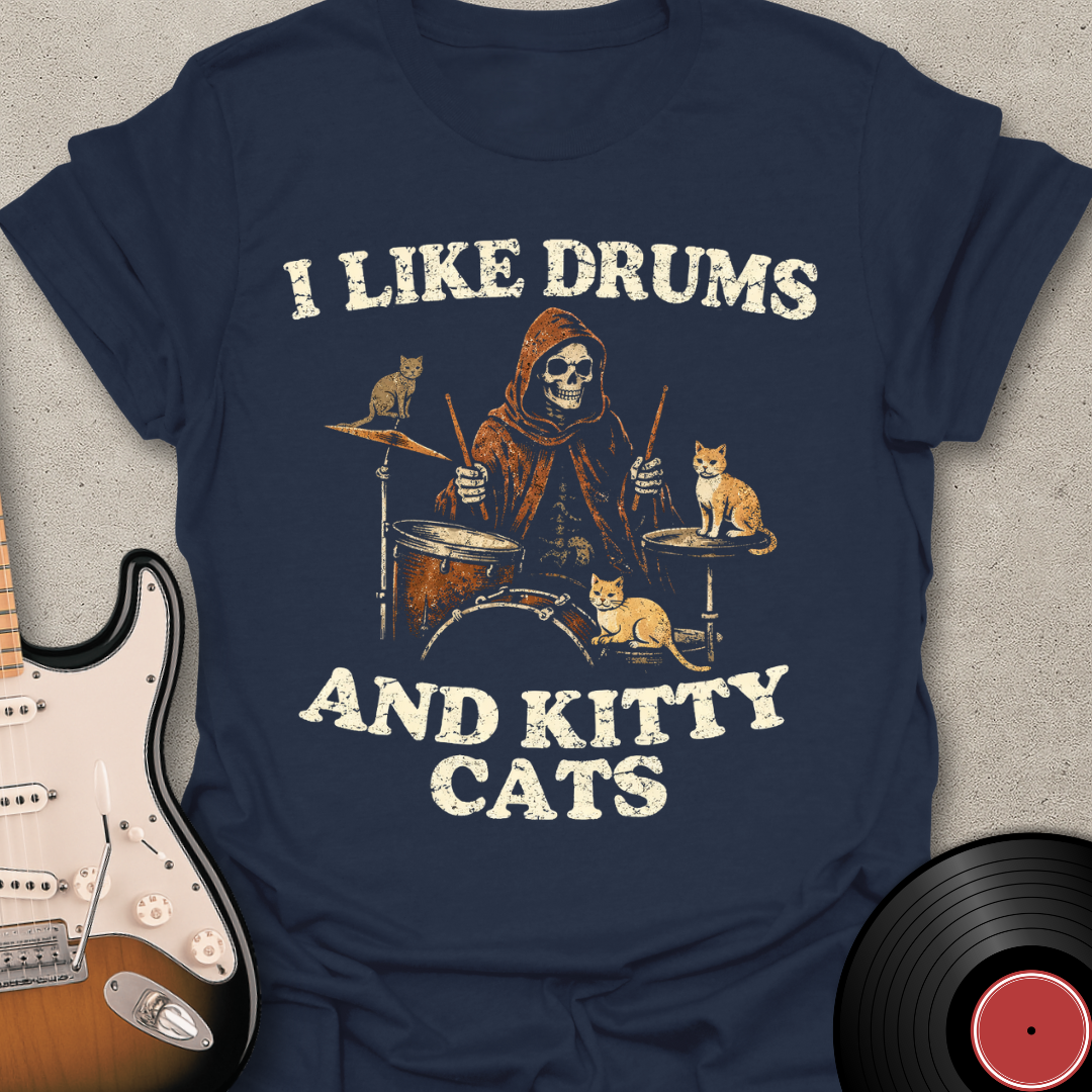 Drums and Kitty Cats T-Shirt