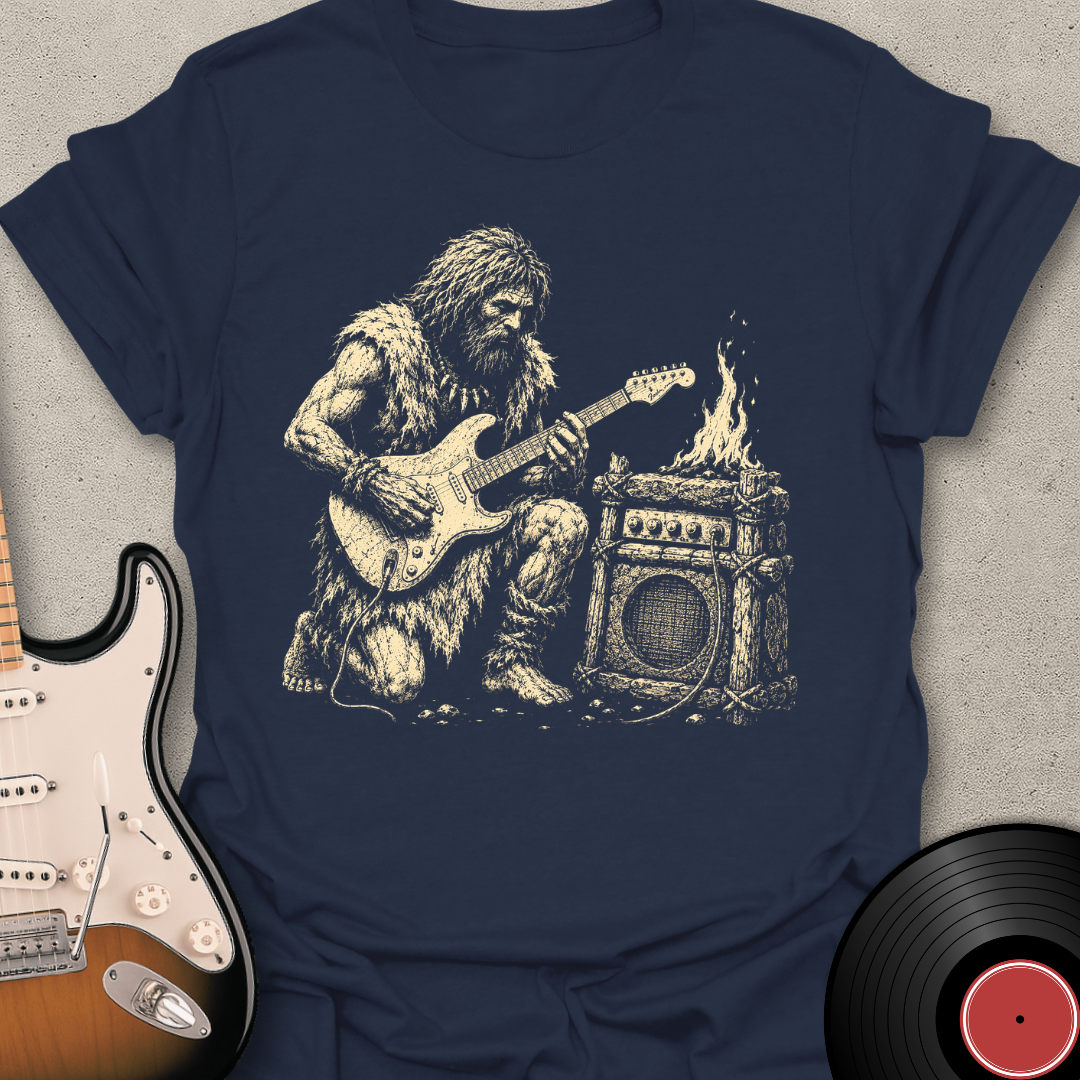 Caveman Guitar T-Shirt